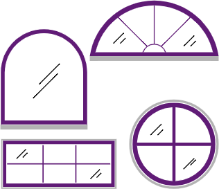 Specialty shape windows diagram